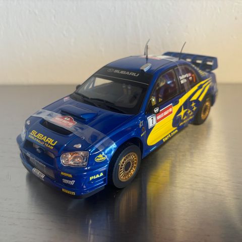 1:18 Subaru Impreza Petter Solberg fra Sun star selges