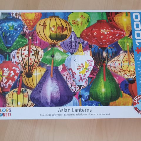 Eurographics 1000 brikker Asian Lanterns random cut puslespill