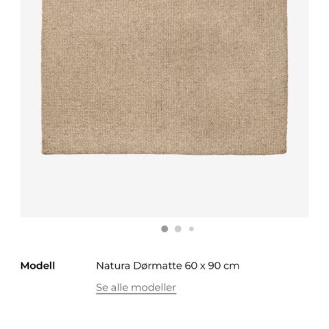 Bolia Natura 60*90cm beige