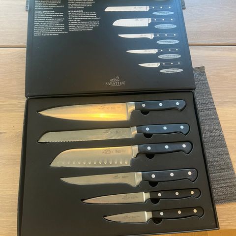 Ubrukt Sabatier Lion Knivsett 6 stykk - nypris 2000kr