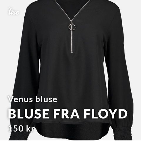 Flott svart Venus bluse fra Floyd.