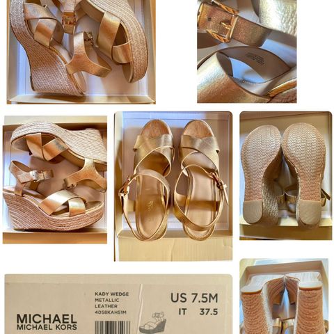 Michael kors Kady Wedge sandaler(nå pris kr.974)