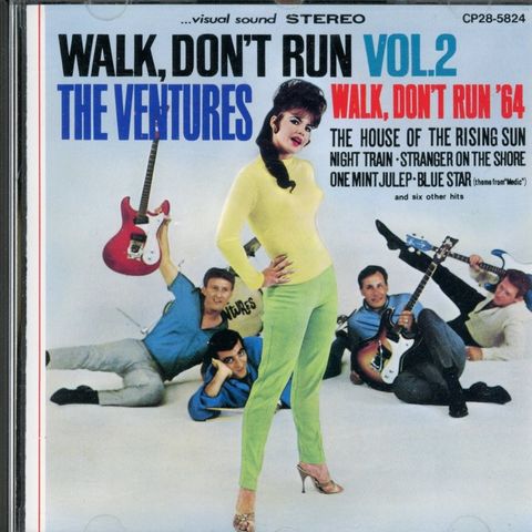 THE VENTURES - WALK, DON'T RUN Vol. 2 (JAPANSK UTGIVELSE) !Sjelden sak