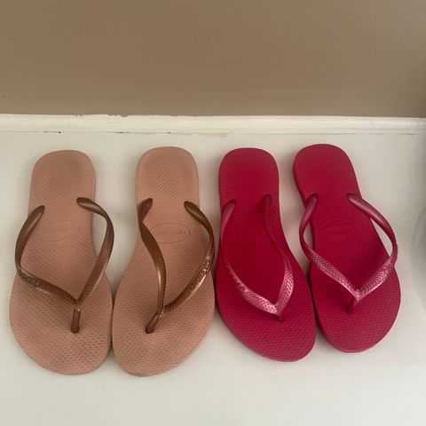 Havaianas i rosa, brun, rosa