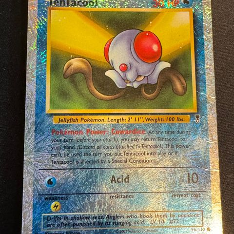 Pokémon kort - Tentacool (2002 - Legandary)