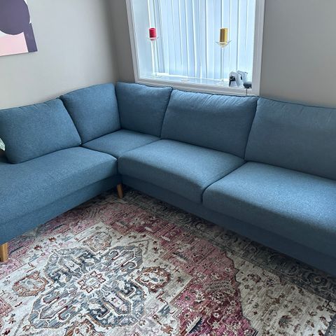 En veldig pent brukt sofa til billig pris