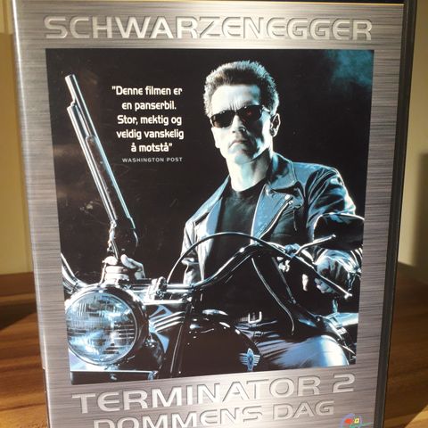 Terminator 2: Dommens dag (norsk tekst) 1991 film DVD