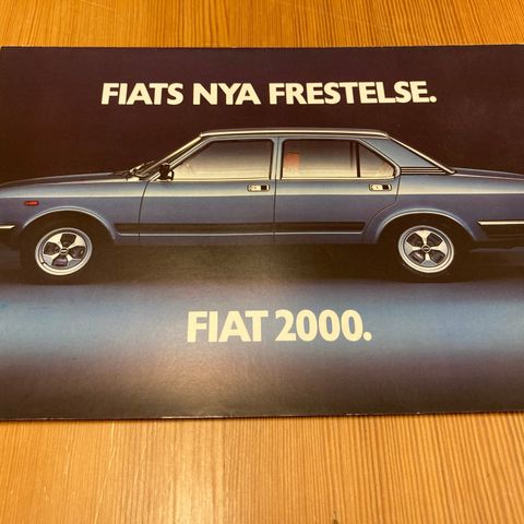 BILBROSJYRE - FIAT 2000 - 1978