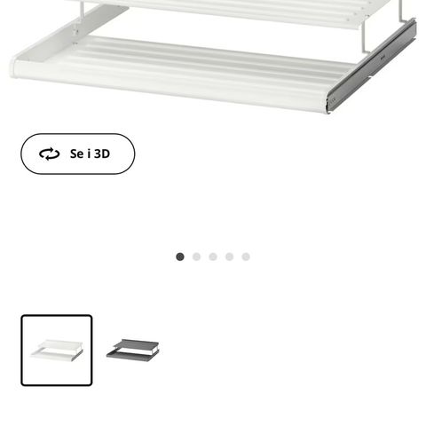 IKEA uttrekkbar skohylle