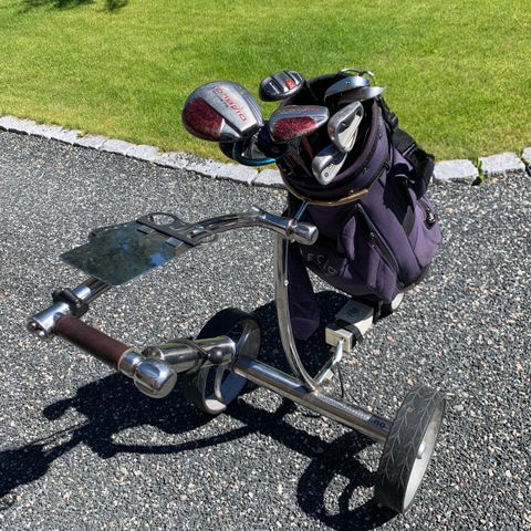 Golfsett med EL-tralle fra Birdie1