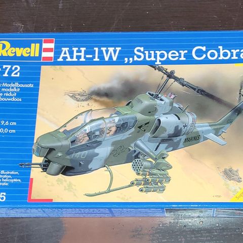 Revell AH-1W Super Cobra 1:72 helikopter modellbyggesett