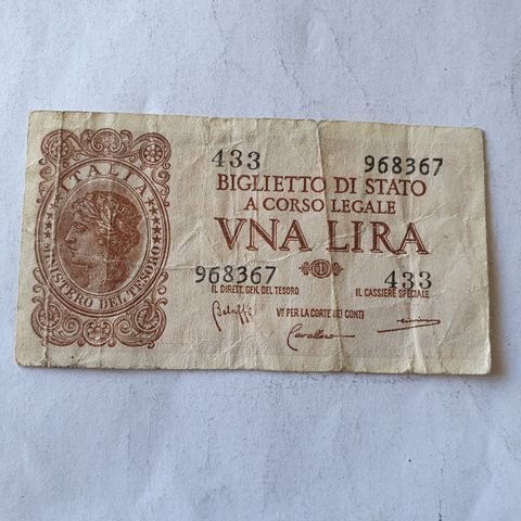 1 lire 1944