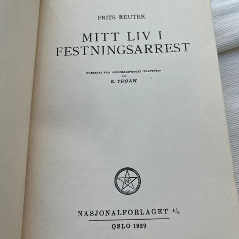 Mitt liv i Festningsarrest, Trøan 1929
