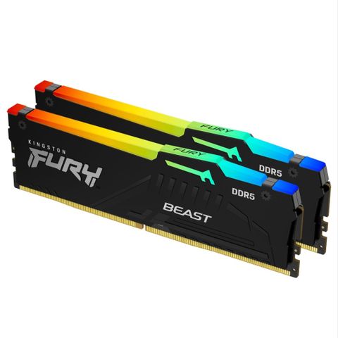 Kingston FURY Beast RGB Ddr5 (4800mhz) 5600MHz med EXPO  16GB