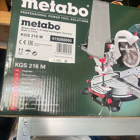 METABO KGSV 216 M Kapp- og gjærsag