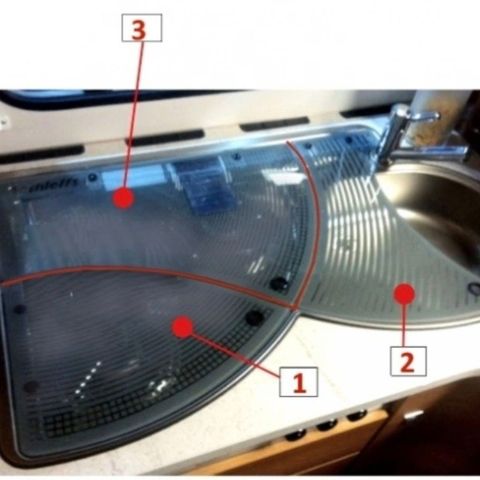 Dometic glass deksel