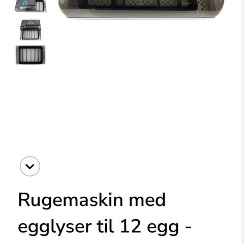 Rugemaskin til salgs