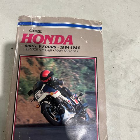 Honda 500 v4 84-86 verkstedshånbok.