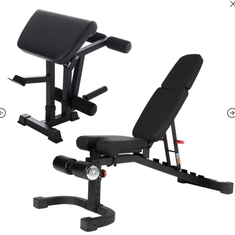 Taurus F.I.D. (Flat, Incline, Decline) Studio treningsbenk B990