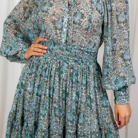 ByTimo georgette mini dress blue birds