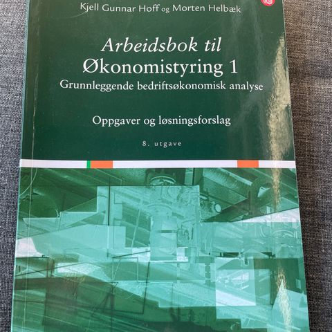 Arbeidsbok til økonomistyring 1 utgave 8