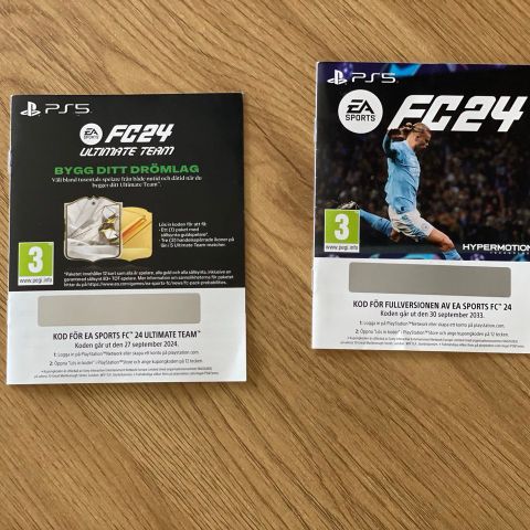 EA Sports FC 24 (PS5) - Ultimate Team & Fullversjon Koder