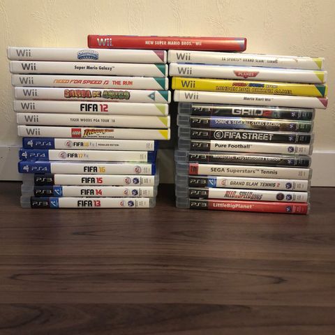 Diverse PS4, PS3 og Wii spill