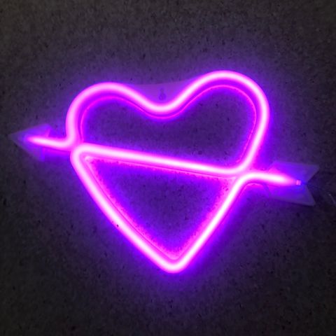 Cupids Hjerte Neon LED Lampe