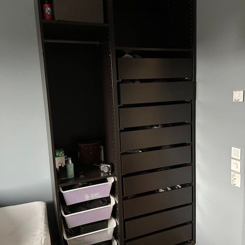 Sort IKEA PAX Garderobe 50x58x236 selges! Bud vurderes!