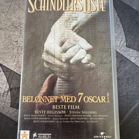 *NY* VHS: Schindler’s Liste