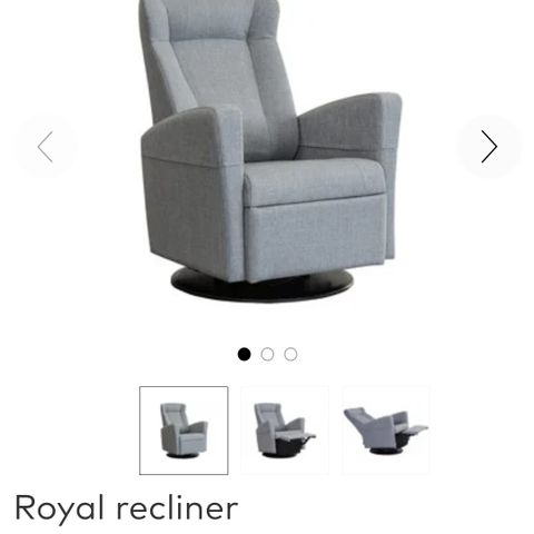 Royal recliner, lenestol