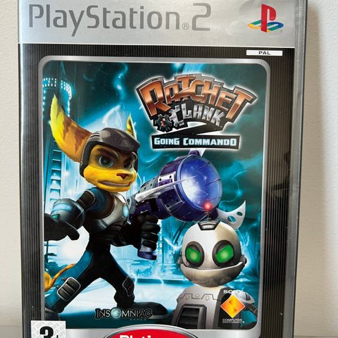 PlayStation 2 spill: Ratchet & Clank 2 Going Commando [Platinum]