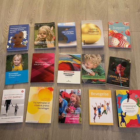 Bøker til barnehagelærerutdanning 1 året