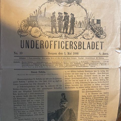 Underoffiseres bladet fra 1886