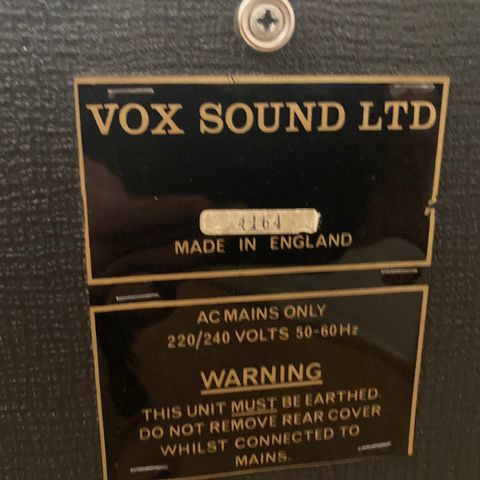 Vox ac30 solid state made in England