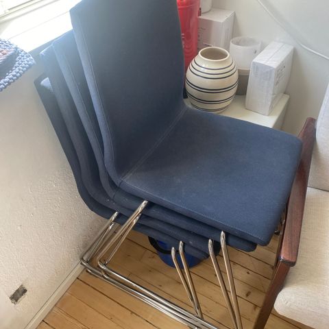 Ikea volfgang (lillånæs) spisestoler blå