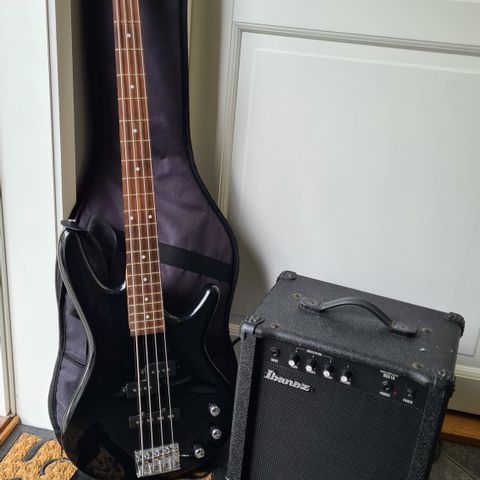 Ibanez Bass gitar pakke, Bassgitar og forsterker m.m.