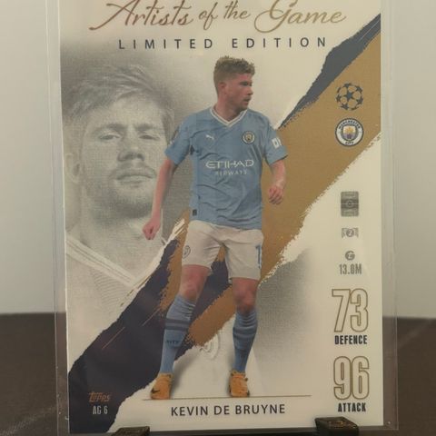 Kevin De Bruyne fotballkort