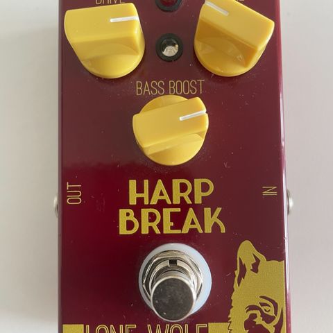 Harp break pedal for munnspill