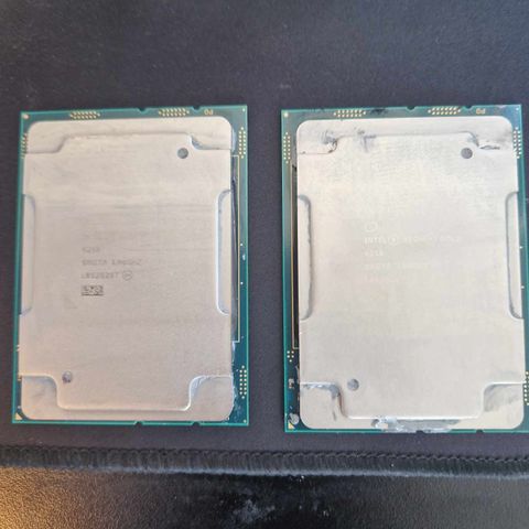 2x Intel Xeon Gold 6250 8-Core (16 threads) 4,5GHz CPU