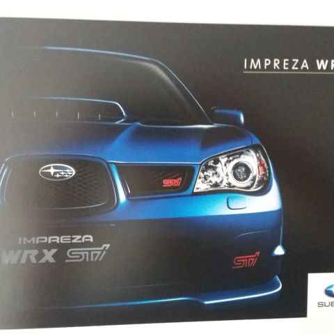 Subaru IMPREZA WRX STI -brosjyre.