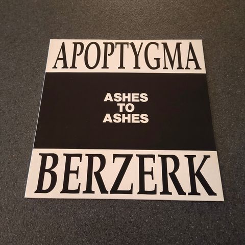 Apoptygma Berzerk, Ashes To Ashes 12" TAT 004