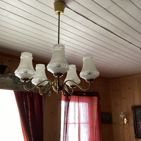 Taklampe gammel vintage Mikkelsen og sønner.