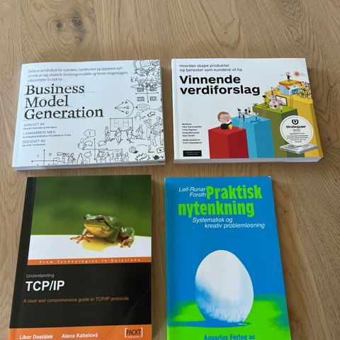 Pensum.TCP/IP. Praktisk nytenkning. Vinnende verdiforslag. Osterwalder.