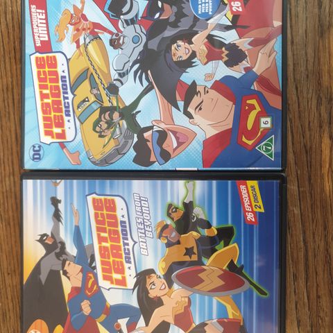 DVD Justice League Action Sesong 1 del 1 og 2