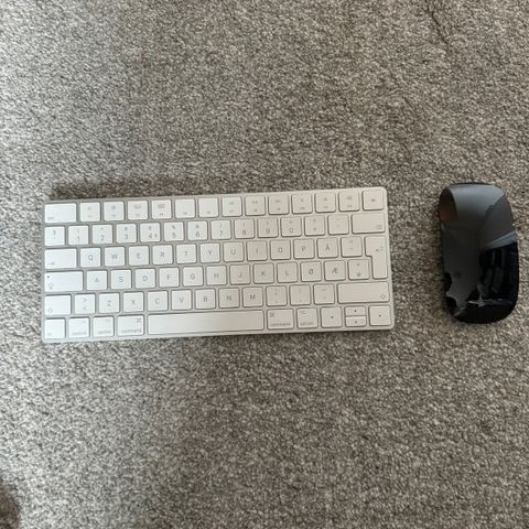 Apple magic Keyboard og Apple mus
