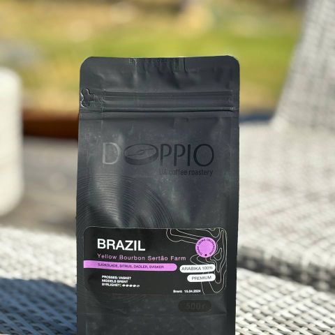 Kaffe "Brasil Yellow Bourbon"  | 500gr Kaffebønner fra Sør-Amerika