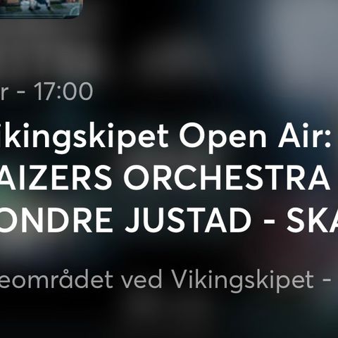 Kaizers Orchestra og Sondre Justad på Hamar 6 juli!