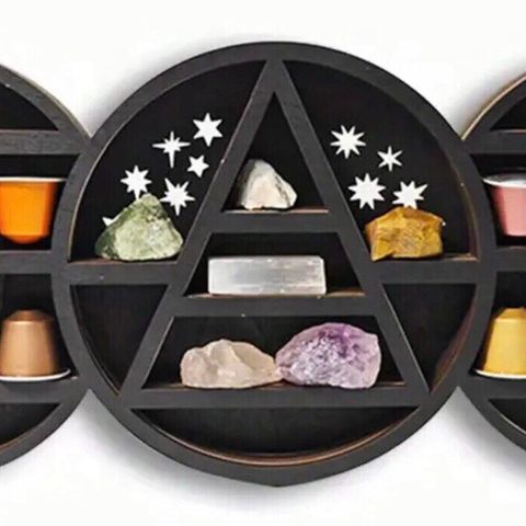 🧙Wicca Hylle krystaller heks tarot settekasse chakra Pegan heks