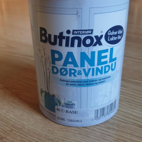 Butinox interiør panel og vindu 40 C base selges
